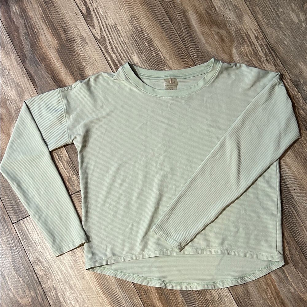 CALIA by Carrie Underwood Sage Long Sleeve Tee crop top